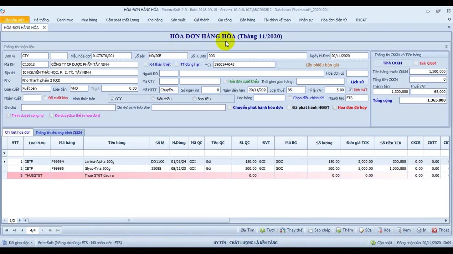 Product Invoices